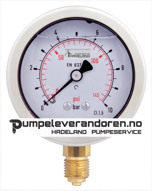 Hovedbilde Veskefylt manometer 0-10 bar