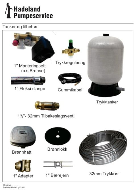 Hovedbilde Senkepumpe Triton 1-8 1x230V brønnpumpe